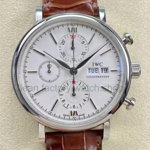 VVS Factory IWC Portofino Chronograph IW391007 42mm Steel Leather Strap Silver Dial 6 92e30a1d cd40 4c2b b174 7914c2f99b4b Clean Factory Watch