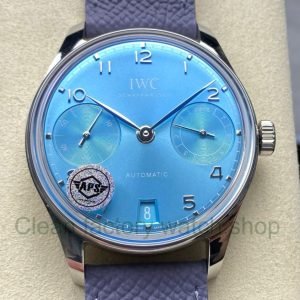 APS Factory IWC Portuguese IW501708 42mm Blue Dial 1 Clean Factory Watch