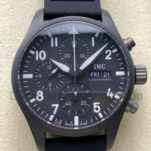 BLS Factory IWC Pilot Chronograph Top Gun IW388106 41mm Black Dial 2 Clean Factory Watch