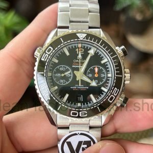 VR Factory Omega Seamaster Planet Ocean Chronograph 215.30.46.51.01.001 45.5mm Full Steel Bla 6 Clean Factory Watch
