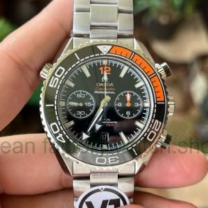 VR Factory Omega Seamaster Planet Ocean Chronograph 215.30.46.51.01.002 45.5mm Full Steel Bla 4 Clean Factory Watch