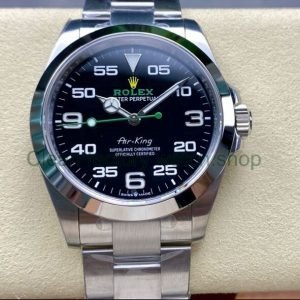 VS Factory Rolex Air King 126900 40mm Full 904L Black Dial 10 Clean Factory Watch