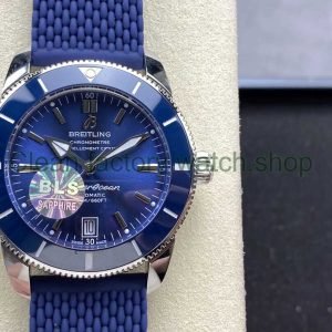 BLS Factory Breitling Superocean Heritage 42 AB2020161C1S1 42mm Steel Blue Rubber Strap Blue Dial 5 Clean Factory Watch