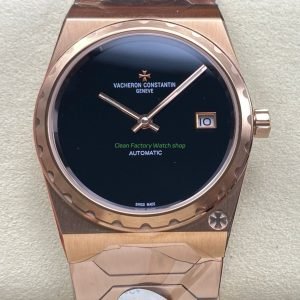 VC Factory Vacheron Constantin Historiques 222 Rose Gold Black Dial 1 Clean Factory Watch